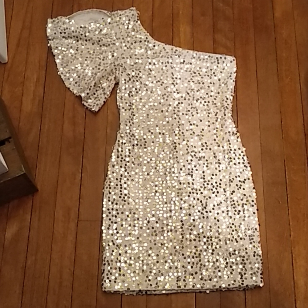 EUC As u Wish Sequined Dress, Small